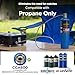 Propane Gas Stove, 17500 BTU, 2 Burner Folding Portable Camping Stove with Carrying Bag, Built to Last, Camp Stove for Camping, Car Travel, Yard Parties, Outdoor Cooking, Backpacking Grill Propane