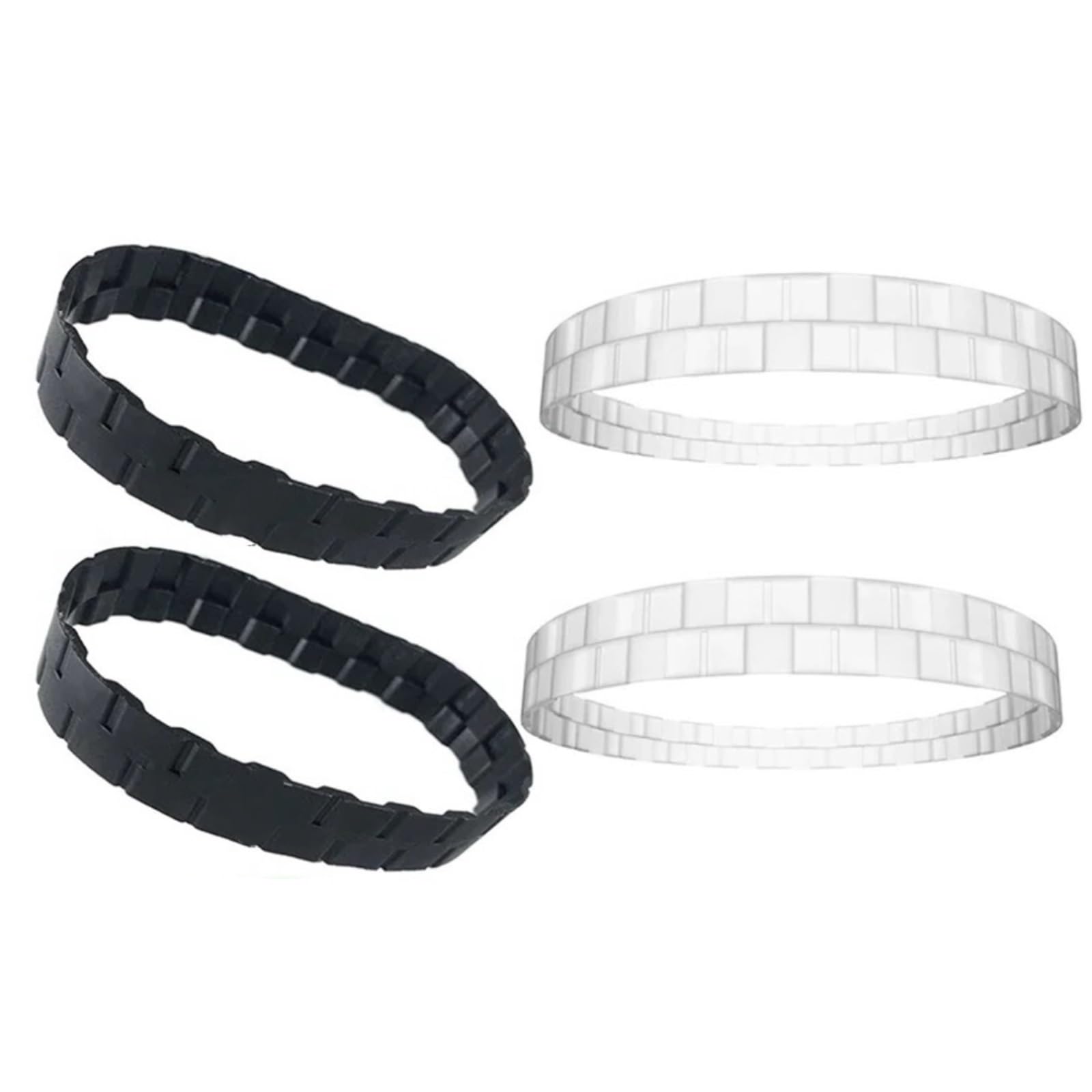 4Pcs Anti-Wear Anti-Slip Tire Skin for Robot Vacuum Cleaner Compatible with Roborock S50 S55 S6 S4 S5 Max