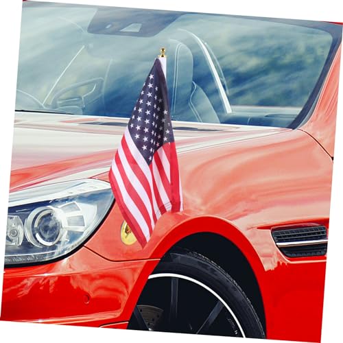 1 Conjunto mastro de bandeira para montagem em carro suporte de mastro bandeiras mastro de bandeira