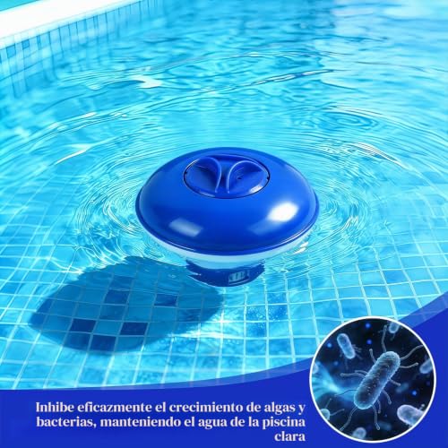 Miniatura 5 de Lqtslfm Dispensador De Cloro Flotante, Boya Cloro Piscina, Dispensador Químico, Dosificador Flotante, Dispensadores Cloro Flotantes Para Piscinas, Jacuzzis, Spas, Acuarios, Fuentes Azul-B