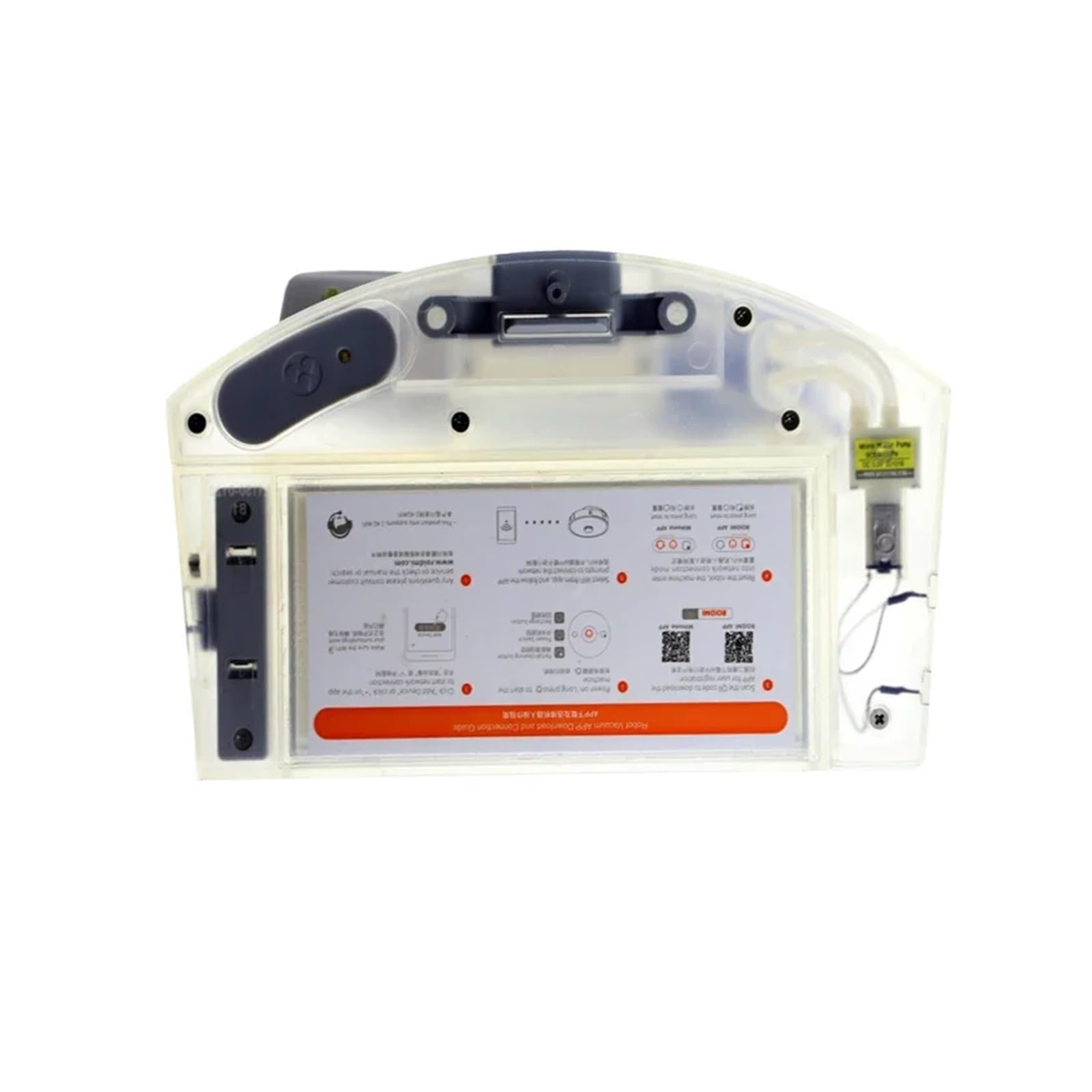 Tanque De Agua Con Caja De Polvo De Control 2 En 1, Compatible Con Roidmi, Eve Plus, Accesorios De Repuesto for Robot Barredor Al Vacío, Contenedor De Líquido Eléctrico