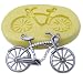 FLY DIY Cake Mold 3D Bicycle Shaped Silicone Fondant Mold,Pink
