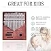 Kalimba Thumb Piano 17 Keys,Portable Mbira Finger Piano Beginners C Key with Music Book, Tuning Hammer, Storage bag, Christmas Gifts for Adults,Kids,Teenagers,Music Lovers
