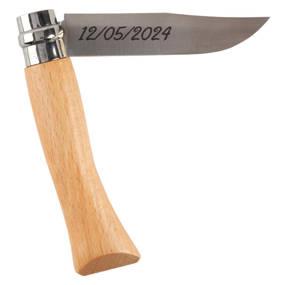 Ocadeau Cuchillo plegable personalizado para hombre - Texto grabado en la hoja - Idea de regalo para cumpleaños, Navidad, Día del Padre, Abuelo - Cuchillo francés icónico personalizado