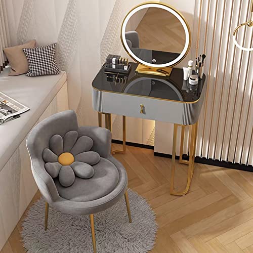 FBHDKJNFG mesas de Noche, Muebles de cabecera, for Bedroom Stylish End Side Table with Lights Premium Nightstand(Gray B,50cm/19.7in)