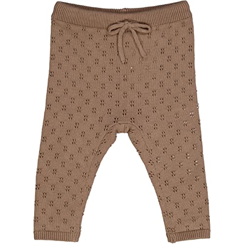 Stylish Knit Pants for Baby | Cotton Pants with Delicate Hole Pattern, Elastic Waist Baby Pants for Comfortable Fit