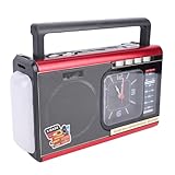 Conception compacte et portable avec une utilité supplémentaire - Doté d'une conception portable légère et compacte, ce haut-parleur radio est facile à dans différentes pièces ou à emporter à l'extérieur.Au-delà de l'audio, il comprend des fonctionnalités pratiques comme une horloge numérique intégrée et une lampe de poche LED lumineuse, ce qui en fait un compagnon idéal pour le jardin, la salle de bain, le parc ou comme unité de chevet pratique.