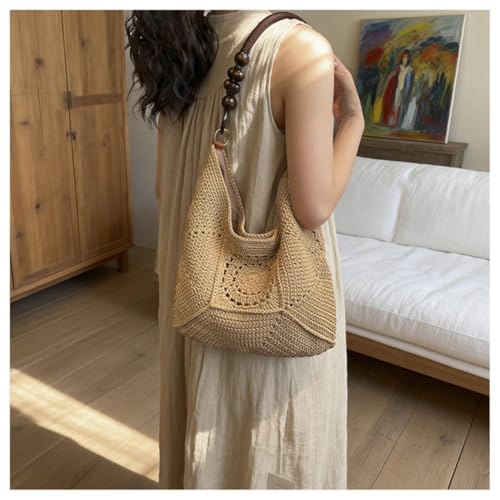 Bolso de playa de crochet Bohemia Summer para mujer miniatura 2