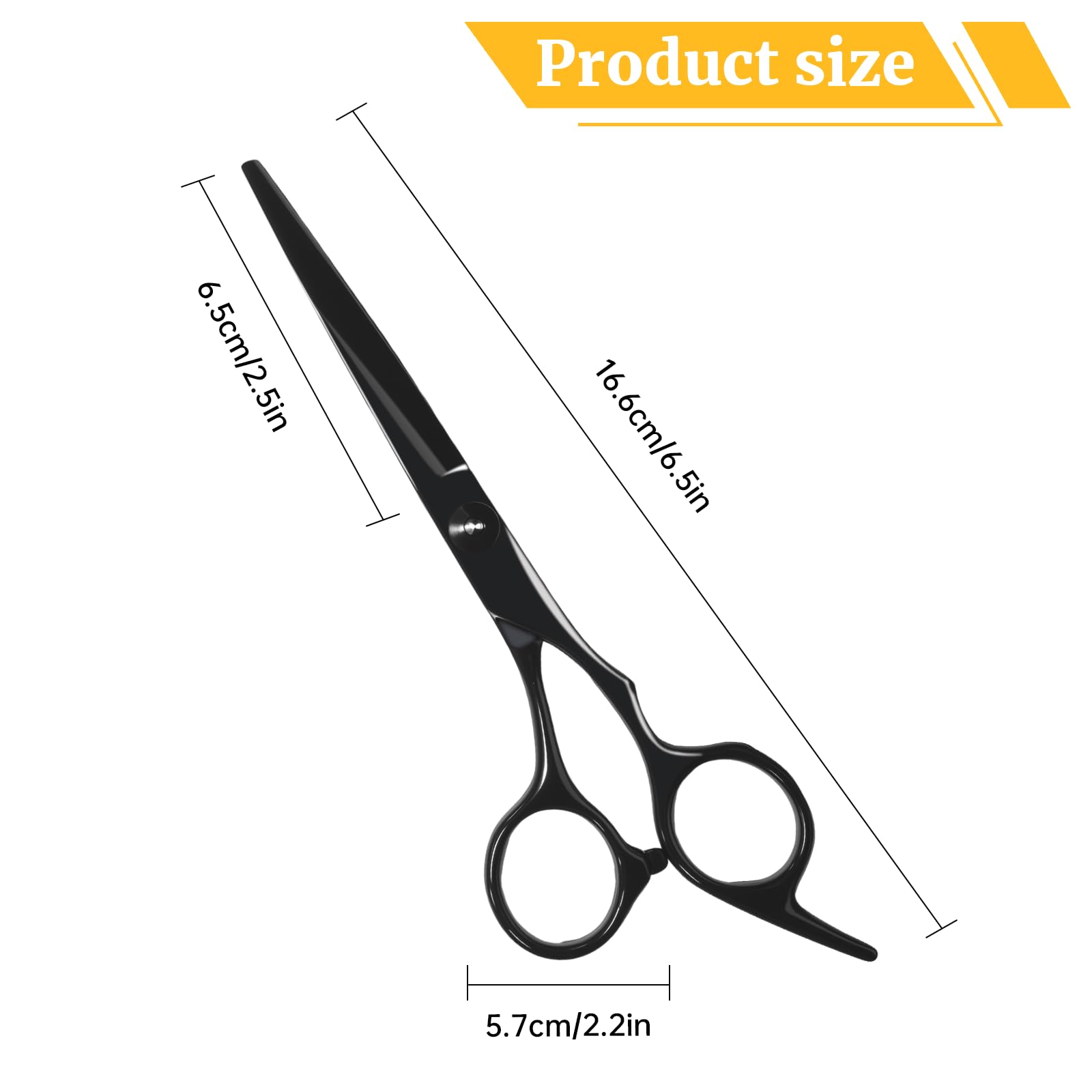 6.5" Professional Hair Scissors,Sharp Hairdressing Scissors for Women & Men - Image 2