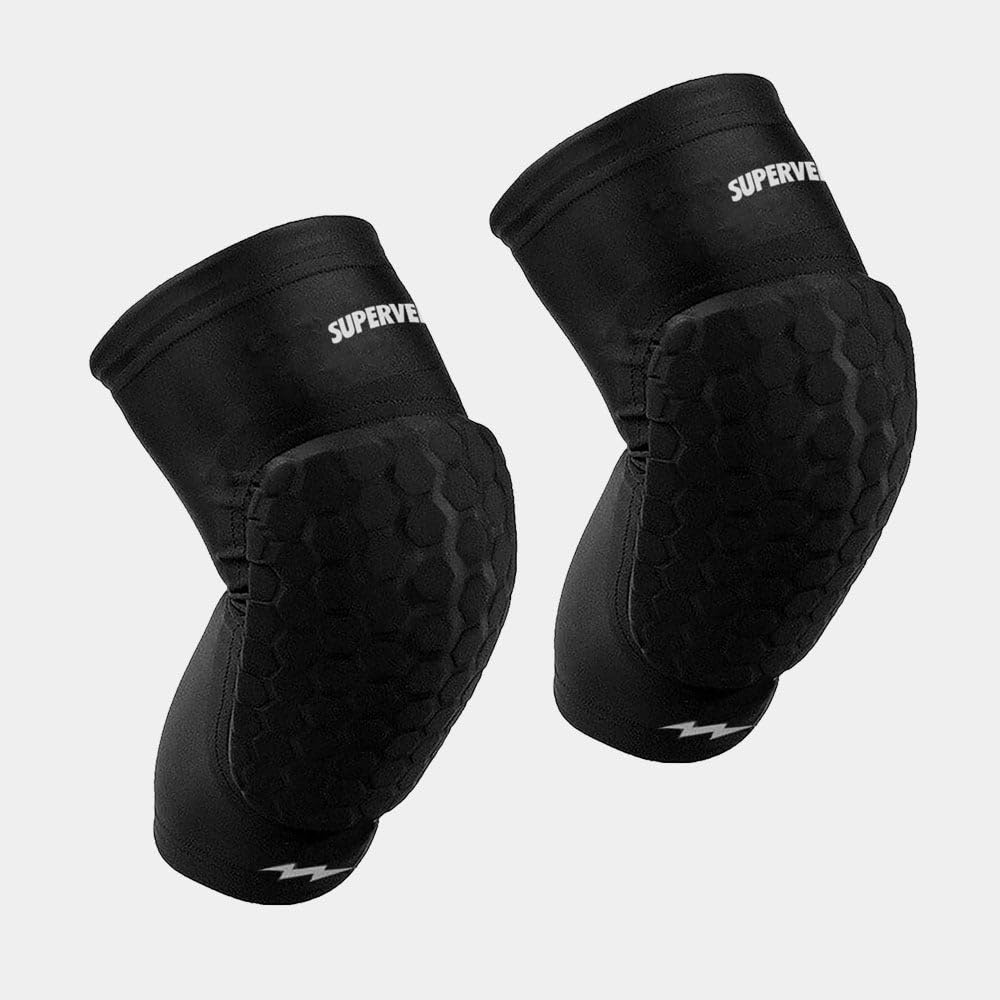 SUPERVEK Knee Sleeve Pro -L/XL - Black - Pair