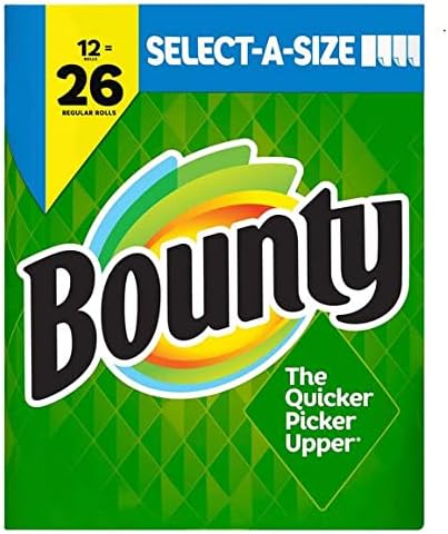 Select-a-Size - Toallas de papel, blancas, 12 rollos enormes 26 rollos regulares (paquete de 2)