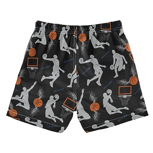 Play Basketball Shoot Boys Swim Trunks Kids Beach Board Shorts Swimsuit 3-14 Years-2T2