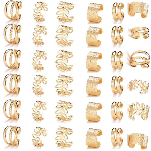 30 Accesorios para Trenzas y Dreadlocks en Estilo Dorado miniatura 1