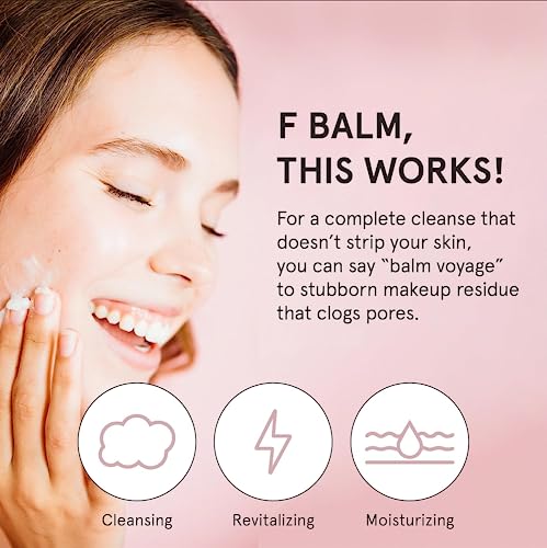 Cleansing Balm (125 Ml) Makeup Cleansing Balm - Makeup Remover Balm For All Skin Types To Gently Meltaway Mascara, Eyeliner And Makeup - Fragrance Free, Vegan, F-Balm By Grace And Stella #TOP1