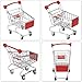 HAICHEN TEC Bird Toys Mini Shopping Cart Trolley Bird Parrot Pet Intelligence Growth Utility Cart Mode Storage Decoration Toys (Red)