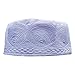Kids & Toddler White Embroidered Cotton Kufi Muslim Kufi Takke Peci Kofia Hat 3XS- 19.5