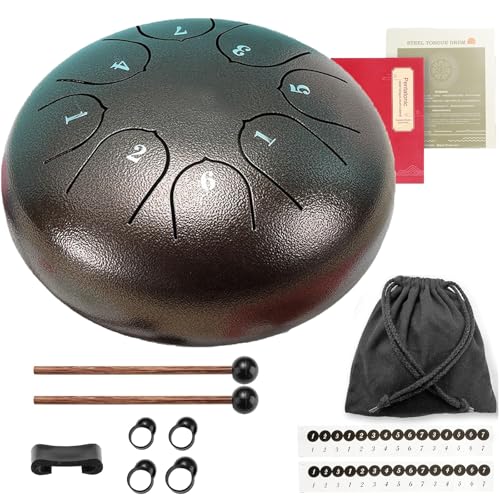 Tambor de lengua de acero para exteriores 6 pulgadas 8 notas miniatura 1