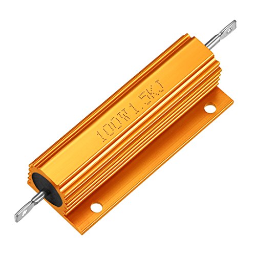 Résistance 100W 1.5K Ohm dorée pour réparer les clignotants LED de voiture et moto