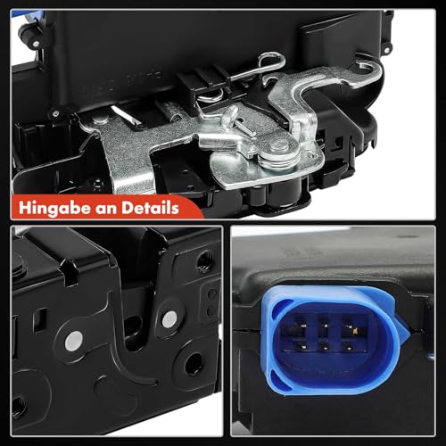 Frankberg Türschloss Stellmotor Hinten Links 6-Polig Kompatibel mit Polo 9N Schrägheck 2001-2009 Ibiza III 6L1 Schrägheck 2002-2009 Replace# 3B4839015AN