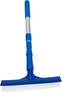 Didiseaon 1 Conjunto De Escova De Limpeza De Piscina Escova De Limpeza De Deck Equipamento De Piscina Cerdas De Nylon Com Cabo Longo Escovas De Piscina Para Limpeza De Paredes De