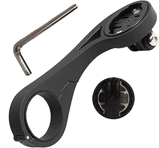 HUAYUWA Out Front Mount Compatible for Garmin Edge Series Bike GPS Computer,XOSS G/G+,iGPSPORT GPS - Cycling Handlebar 31.8mm Diameter HeadLight Holder Action Camera Bracket