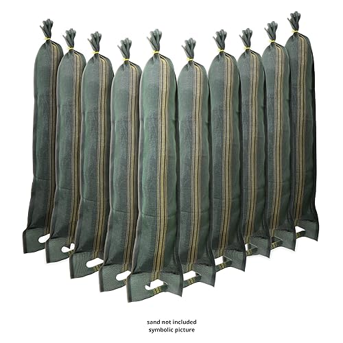 TK THERMALKING 10 Sacs anti inondation - Sac de sable à remplir avec poignée – Barrière pour porte de garage en cas d’inondation (25 x 100 cm) – Image 3