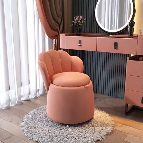 Sillón auxiliar giratorio de terciopelo con almacenamiento, diseño moderno acolchado para salón, dormitorio infantil, dormitorio, gris