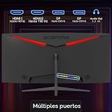 Monitor Sceptre para juegos, curvado, de 30 pulgadas, 21:9 2560x1080, ultraancho/ ultradelgado, HDMI, DisplayPort, hasta 200Hz, altavoces integrados, metal negro (C305B-200UN1)