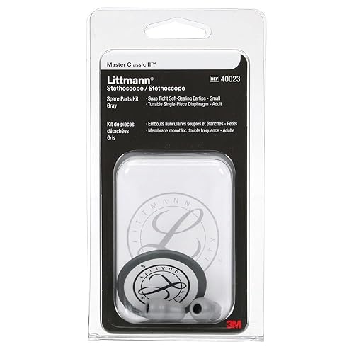 3M Littmann 40023 - Kit de piezas de repuesto para estetoscopio, Master Classic, gris