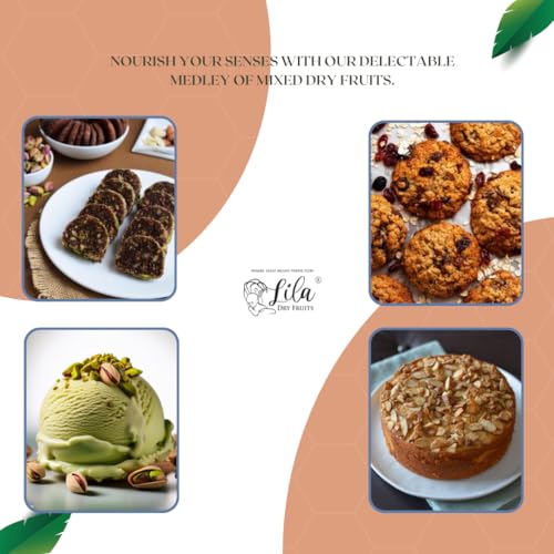 Image of Lila Dry Fruits Daily Needs DryFruit Combo Pack 500 g (5 x 100g) Almonds, Pista, Anjeer, Cashews, Raisins | Healthy and Nutritious | Rich in Vitamins Minerals Dry Fruit Mix Perfect for Gifting