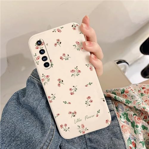 Compatible con Realme X50 Pro 5G Funda TPU y Silicona con Pequeñas Flores Aromáticas