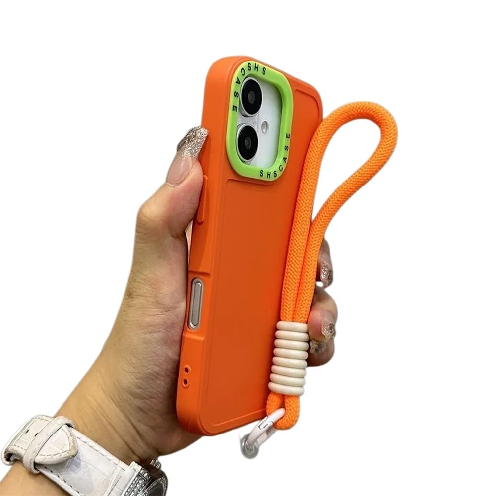 Amazon.co.jp: キャンディカラーコントラストリストストラップケース
