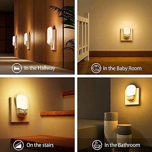 Hepside Nachtlampje, stopcontact, 2 stuks, nachtlampje voor kinderen, met schemeringssensor, automatisch aan/uit… - Afbeelding 7