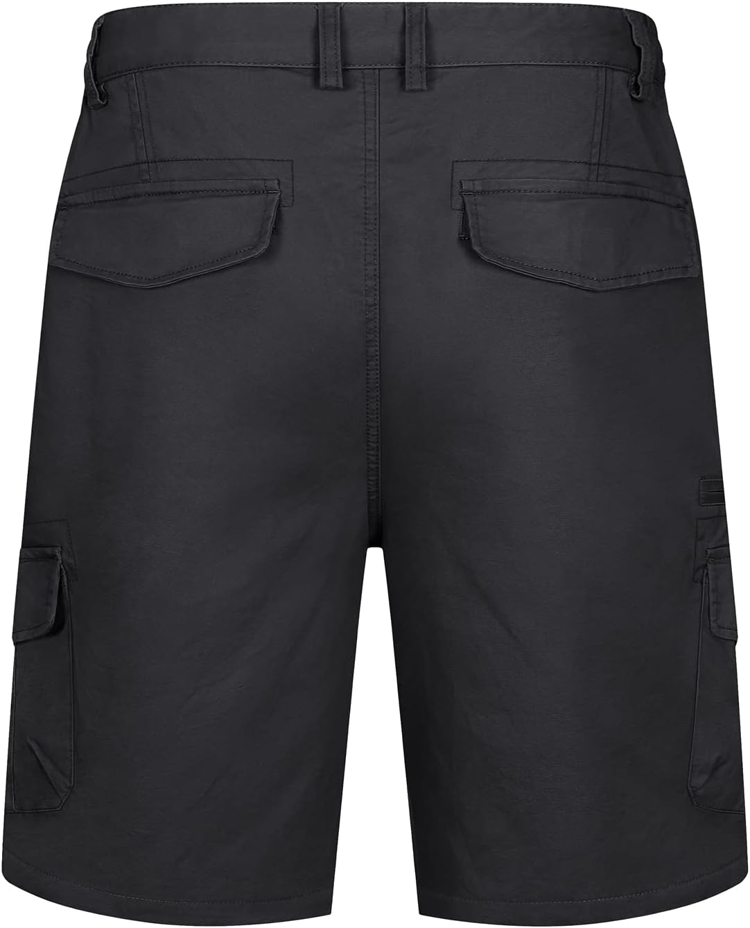 TACVASEN Men's Cargo Short 7 Pockets Comfortable Cotton Elastic Waist Causal Work Shorts - Image 2