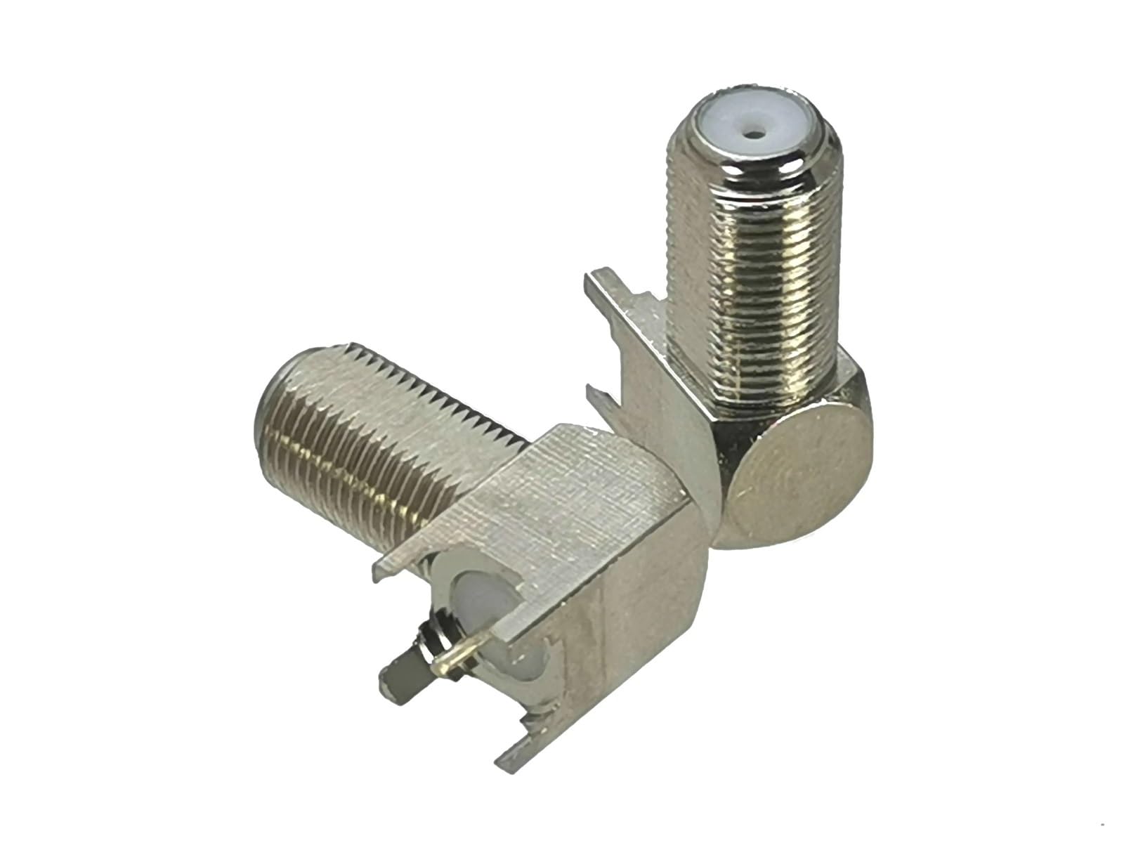 Connettore coassiale RF femmina F TV Jack ad angolo retto for montaggio su PCB