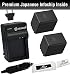 Combo Kit WT Nixxell Battery (2pack) and charger for Panasonic VW-VBK360 and Panasonic HC-V10, HC-V100, HC-V100M, HC-V500, HC-V500M, HC-V700, HC-V700M, HDC-HS60, HDC-HS80, HDC-SD40, HDC-SD60, HDC-SD80, HDC-SD90, HDC-SDX1H, HDC-TM40, HDC-TM41, HDC-TM55, HDC-TM80, HDC-TM90, SDR-H100, SDR-H101, SDR-H85, SDR-S50, SDR-S70, SDR-S71, SDR-T50, SDR-T70, SDR-T71, SDR-T76 (4000mAh)(Fully Decoded)