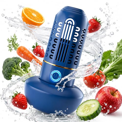 Pure Pod Produce Cleaner Fruit and Vegetable Cleaning Machine Smart Produce Purifier Food Washer Portable Oh-ion Food Purifier with Ipx7 Waterproof for Berries Veggies Meat & Seafood