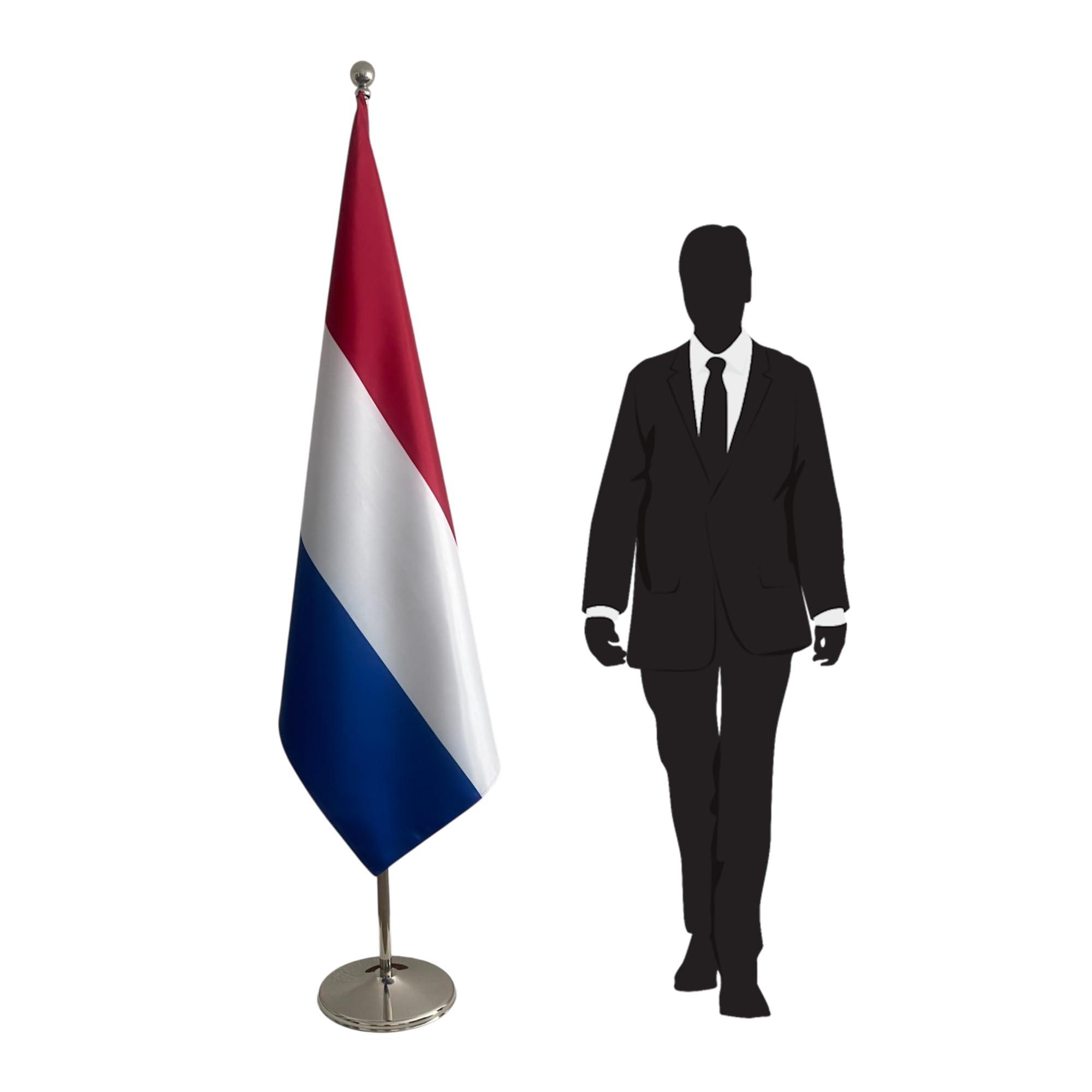Niederlande Fahne mit Fahnenmast und Fuß Flagge für Büro Flagge mit Fahnenstange CN2-NL