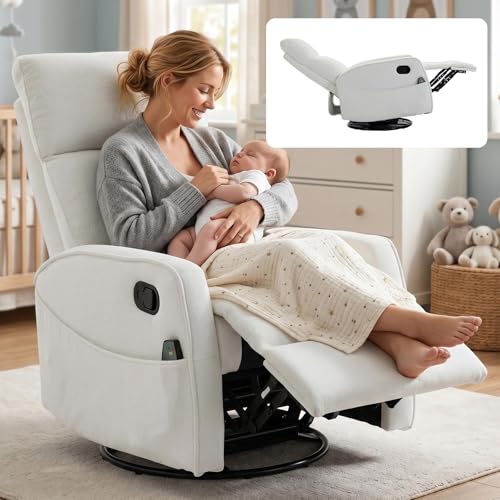 Sillón reclinable pequeño terciopelo blanco miniatura 1