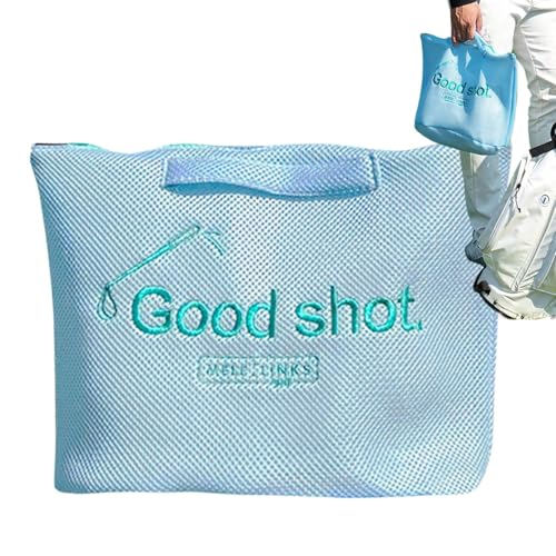 Dottduya Bolsa para ropa sucia, bolsa para ropa sucia. Cesta lavable a máquina para ropa sucia, bolsa de almacenamiento con diseño de golf, bolsa de mimbre para viajes, campamentos, fitness y