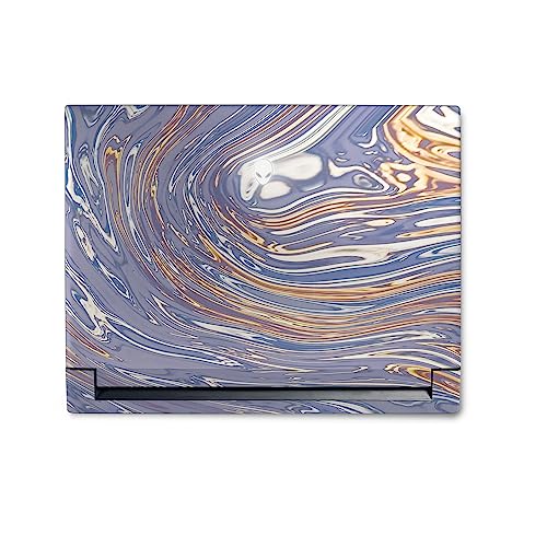 Image of MightySkins Skin Compatible with Alienware M18 R1 (2023) Full Wrap Kit - Liquid Silver | Protective, Durable, and Unique Vinyl Decal wrap Cover | Easy to Apply & Change Styles | Made in The USA