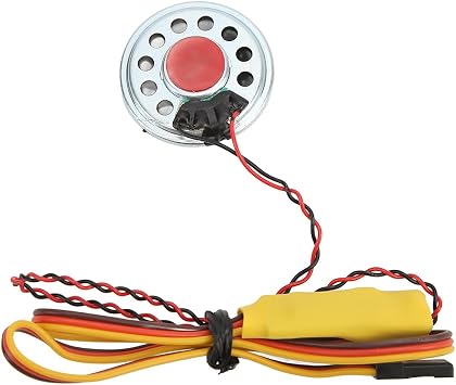 90dB RC Car Trumpet, Mini Siren Horn for Car Fire Truck Ambulance Sound Simulation for 1/8 1/10 Scale RC Cars for Real Life Emergency Vehicle Sounds
