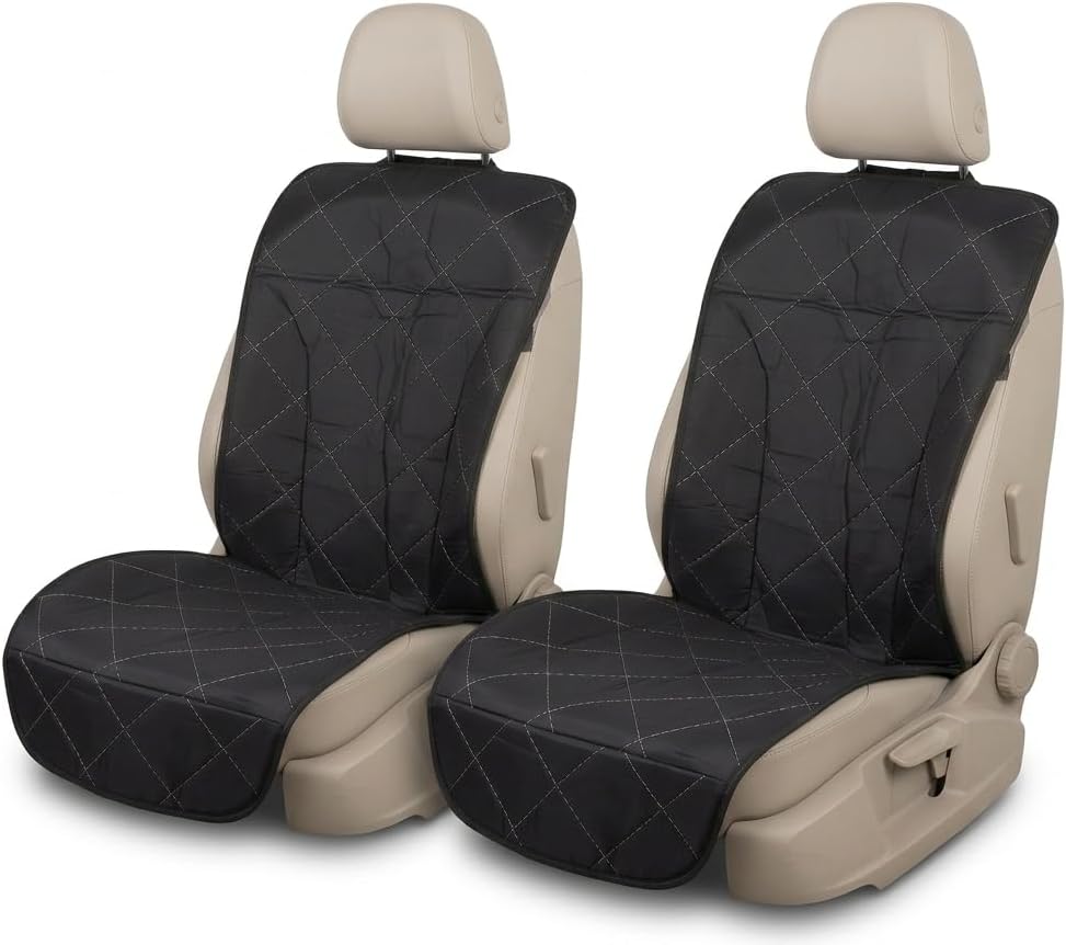 Cat Dog Car Seat Cover Auto Car Seat Cover Cover Liquid Waterproof Pet Cat Dog Front Seat Cover 2 Pieces Black