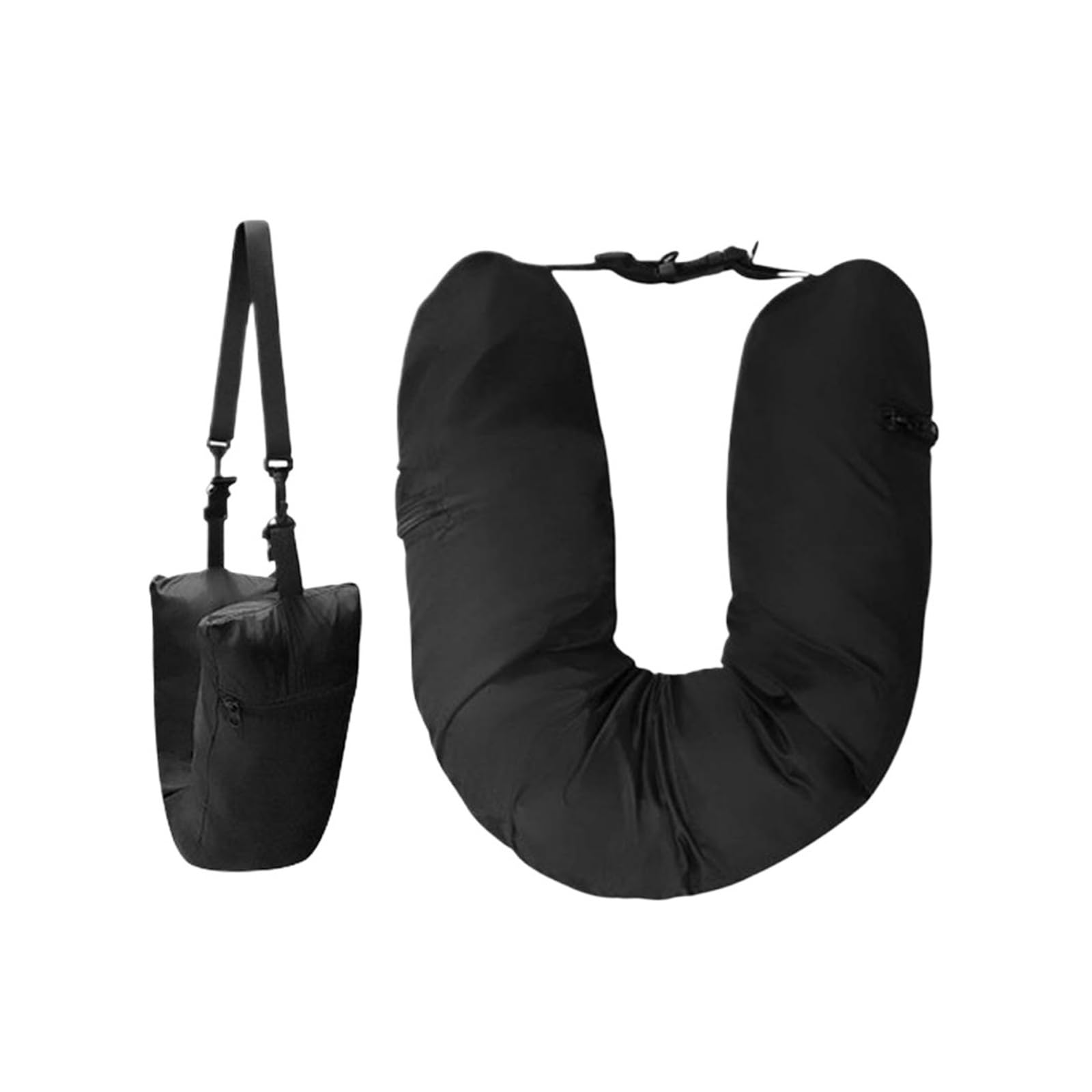 WWYYZAYC Travel Stuffable Neck Pillow Portable Refillable Neck Support Cushion Car Train Airplane Headrest Pillow(Color 05)