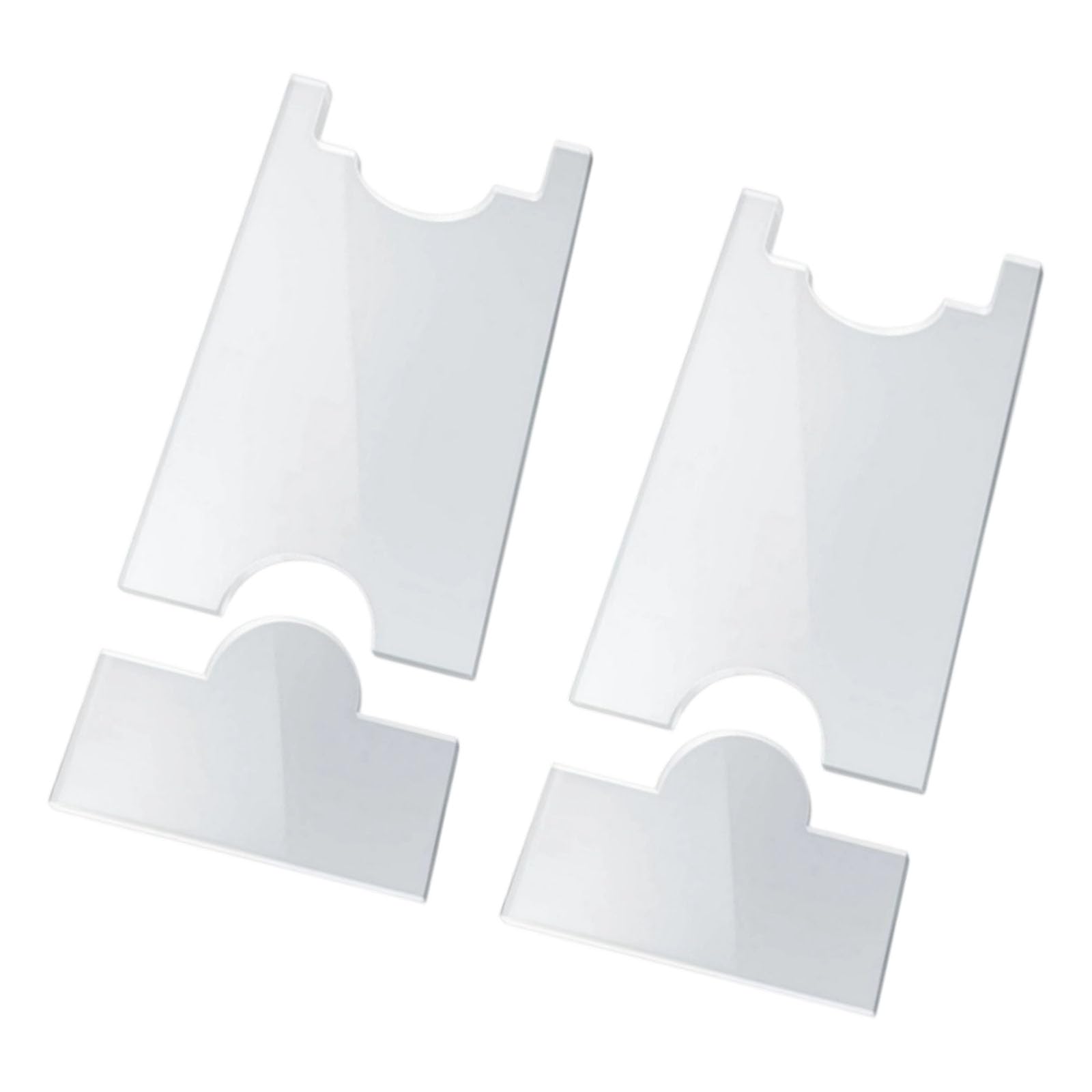 Protectores de pared acrílicos con almohadillas transparentes