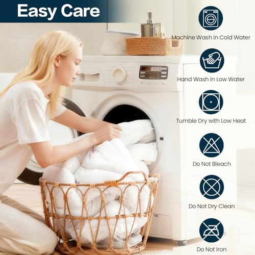 Image of EASELAND Mattress Pad Full Size Pillow Top Mattress Cover Quilted Fitted Mattress Protector Cotton 8-21 inch Deep Pocket Mattress Topper (54x75 Inches)