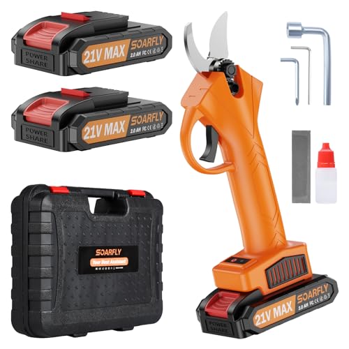 SINWE Akku Astschere 30mm - Kabellos Mit 2x 2000mAh Akkus