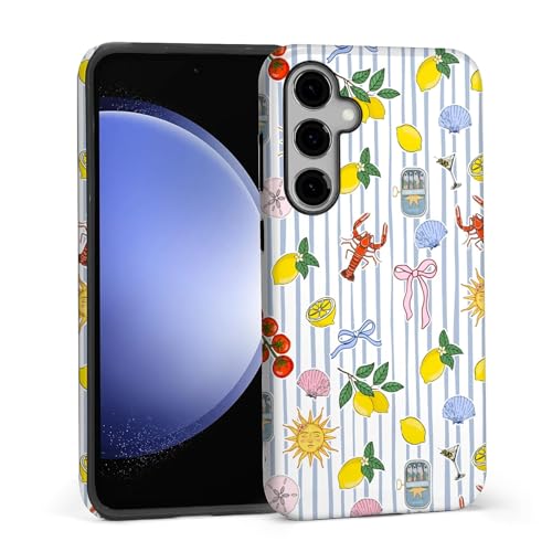 Coque Samsung S23 FE pour filles style collage d'été en terrasse