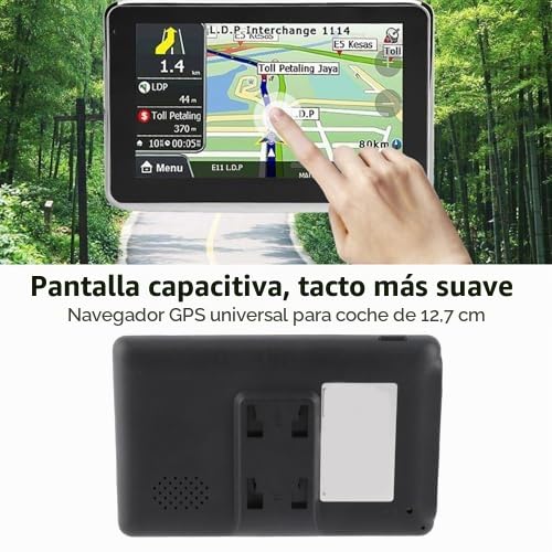Navegador GPS, Pantalla Táctil 5 Pulgadas Mapas Europa de Por Vida, Dispositivo Navegación Universal 256MB RAM 8GB ROM Tráfico en Vivo Estacionamiento Integrado for Conductores