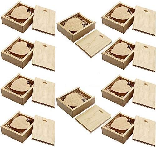 title=A Plus+ 10 Pezzi Chiavetta USB 2.0 da 16GB Cuore di Legno Pendrive- Con la